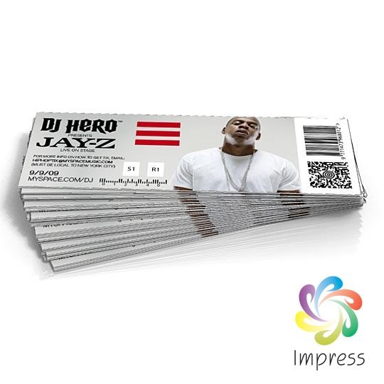 Professional Custom Ticket Printing Service Company from China